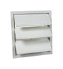 Air Vent White Plastic Square Automatic Gable Shutter 17.8 L x 16 H x 17.5 W in.