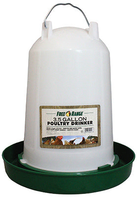 Free Range 4221 3.5 Gallon Plastic Poultry Water Fountain                                                                                             