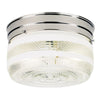 Bel Air Lighting Charcoal Drum 5 in. H X 8.75 in. W X 8.75 in. L Polished Chrome Silver Ceiling Fixt