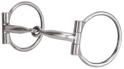 Horse Bit, Offset Dee, Stainless Steel, 5-In. Curved Mouth & 3-In. Dees