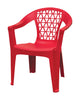 Adams  Penza  Red  Polypropylene  Stackable Chair