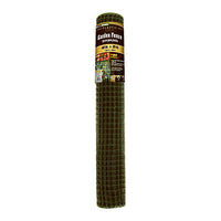 Garden Fence, Green Plastic, 3 x 25-Ft.