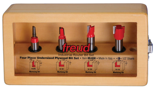Freud 89-650 4 Piece Undersized Plywood Bit Set