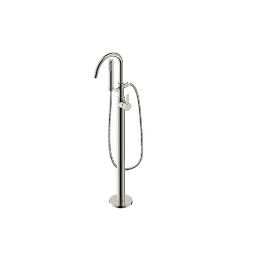 Ultra Faucets Euro 1-Handle Brushed Nickel Fixed Mount Tub Faucet