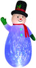 Gemmy Polyester Multicolored Light Show Snowman Plug-In LED Christmas Inflatable 90.16 H in.