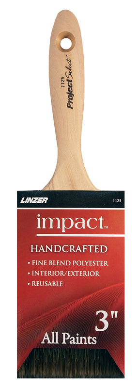 Linzer Products 1125-0300 3 Polyester Impact™ Varnish & Wall Paint Brush