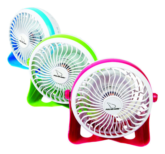 Polar Aire 6 in. H x 4 in. Dia. 1 speed Oscillating Personal Fan (Pack of 6)