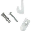 12-Pack White Down/Wall Clips