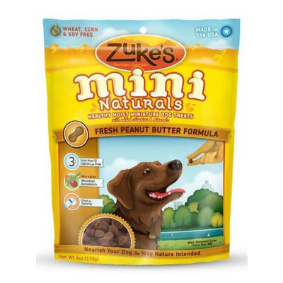 Zuke's  All Natural Mini  Peanut Butter  Treats  For Dog 6 oz. 6.25 in. 1 pk