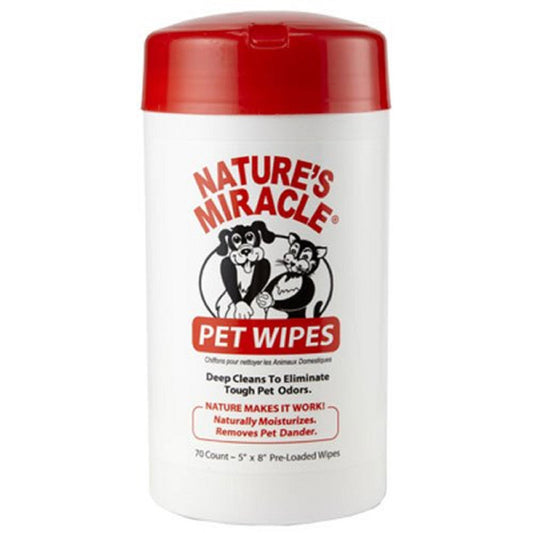 Nature's Miracle  White  Cat/Dog  Wipes  70