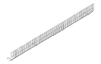 Lozier 3 H x 48 in. W x 48 in. L Chrome Chrome Wire Bin Front (Pack of 20)