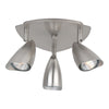 Globe Electric Brushed Nickel Silver 3 lights Track Light Kit