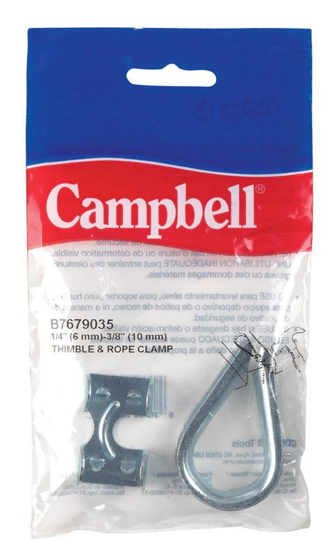 Campbell Zinc-Plated Nickel Rope Clamps