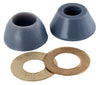 PlumbCraft 3/8 in.   D Rubber Cone Washer and Ring 2 pk