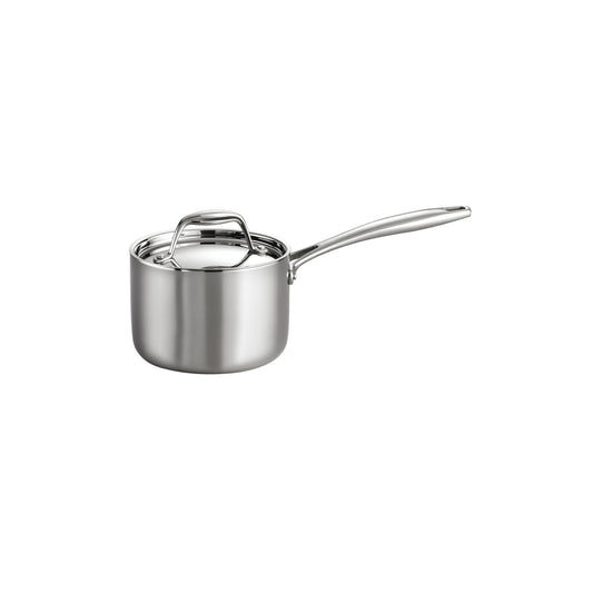 Tri-Ply Clad 1.5 Qt Covered Stainless Steel Sauce Pan