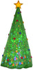 Gemmy Airblown Polyester Green Plug-In LED Inflatable Christmas Tree Decoration 96.06 Hx44.09 L in.