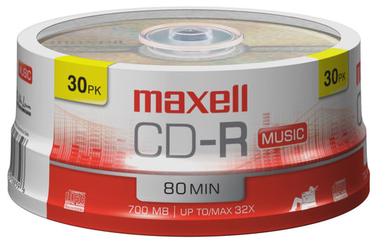Maxell 625335 CD-R Music Discs 30 Count