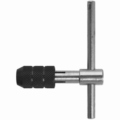 T-Handle Tap Wrench, Carbon Steel, 3.0 to 6.0 mm, 0 to 1/4-In.