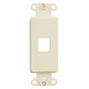 Leviton Light Almond 1 gang Plastic Decora Wall Plate 1 pk