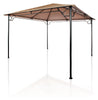 Living Accents Gazebo 120.07" X 120.07" X 113.77" Steel Frame Black