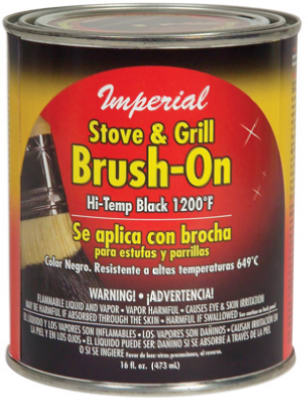 16-oz. Black Stove/Grille Brush-On Paint