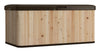 Suncast  Hybrid  55 in. W x 28 in. D Brown  Wood  Deck Box