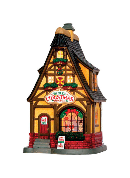 Lemax Plug-In Ye Olde Christmas Shoppe Village Building (Pack of 4)