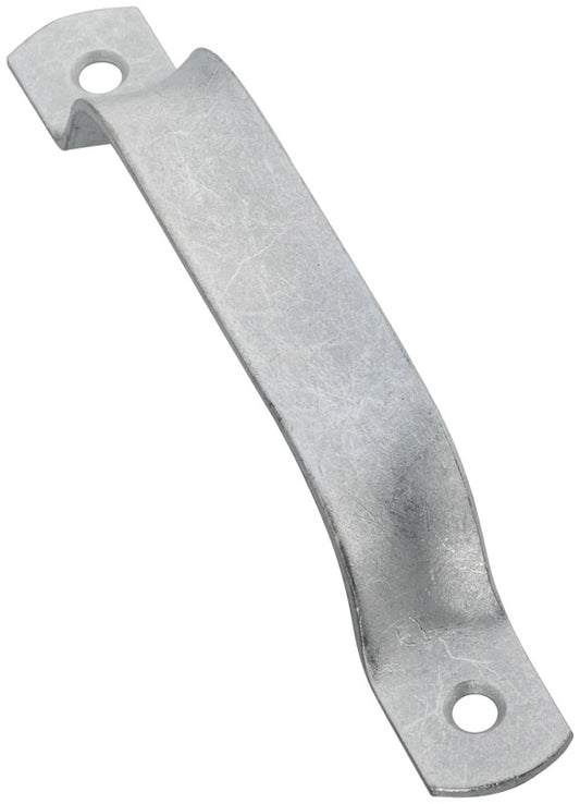 National Hardware 6-1/2 in. L Galvanized Silver Steel Pull Handle