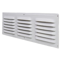 Canplas White Metal Eave Vent