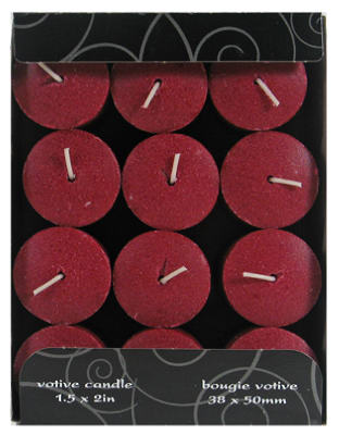 Candle lite 1276565 2" Black Cherry Scented Votive Candle (Pack of 12)