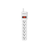 Monster Just Power It Up 6 Outlets White Power Strip, 3 ft.