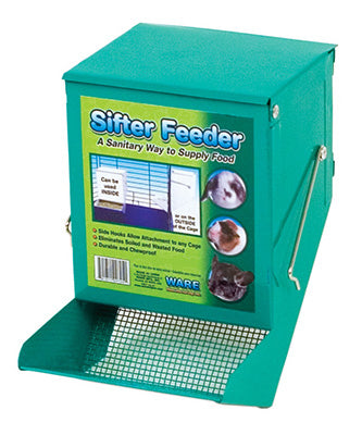 Animal Feeder, Metal Chew-Proof Sifter, 5-In.