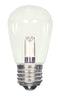 1.4W LED S14 CLEAR MED BASE