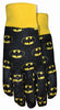 MidWest Quality Gloves Youth Jersey Garden Black/Yellow Gloves (Pack of 6)