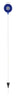 Nuvue 46 in. Round Blue/White Driveway Marker 30 pk (Pack of 15)