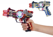 Toysmith 09480 7" Mini Space Blaster Toy Assorted Colors
