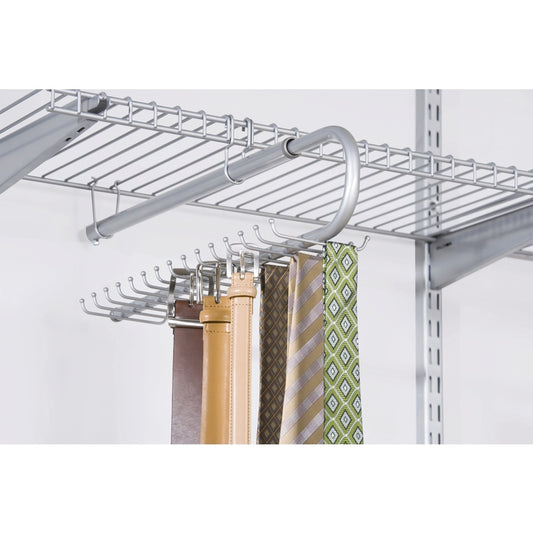Rubbermaid Configurations 12 in. H X 9.88 in. W X 17.63 in. L Metal Belt and Tie Rack
