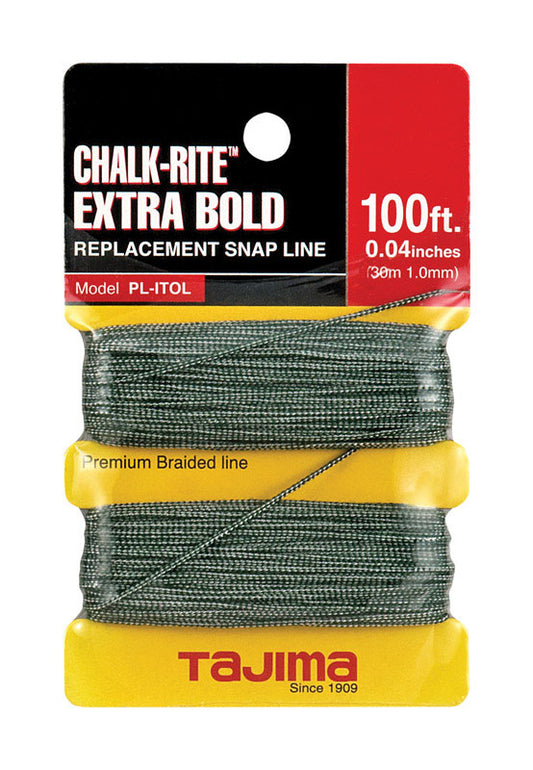 Tajima  Chalk-Rite  Replacement Snap-Line  100 ft. Extra Bold Braided Line