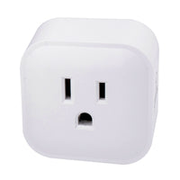 Globe 15 amps 125 volt Single White Electrical WiFi Outlet 1 pk