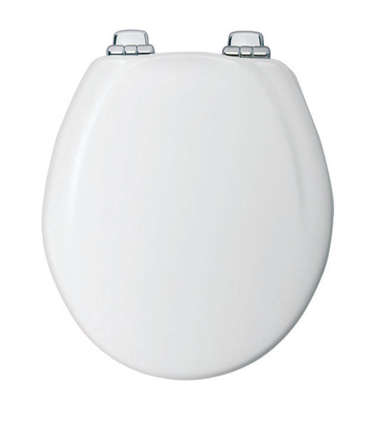 Mayfair by Bemis Slow Close Round White Molded Wood Toilet Seat