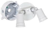 Double Floodlight Holder Kit, White