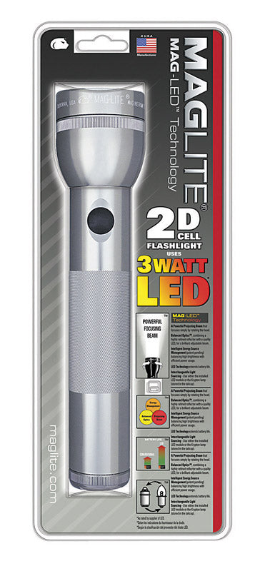 Maglite 168 lm Gray LED Flashlight D Battery