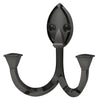 Spectrum 4.5 in. L Black Steel Double Hook 1 pk