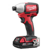 Milwaukee M18 18 volt 1/4 in. Hex Cordless Brushless Impact Driver Kit 2800 rpm 3700 ipm 1500 in-lb
