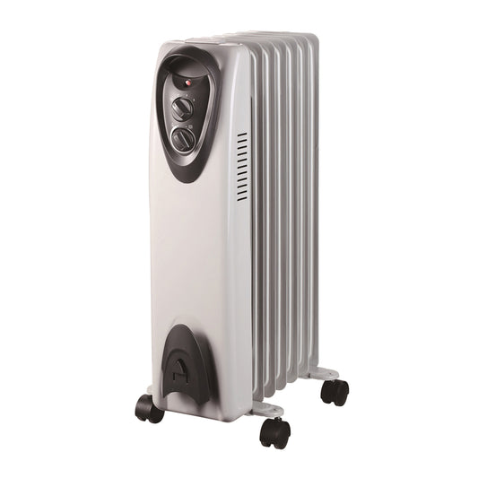 H E Industrial Ltd 3-Settings Heat Electric Oil Filled Portable Heater 1500W