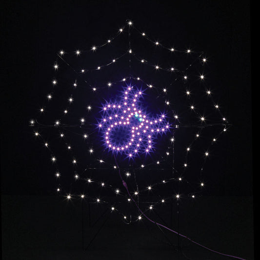 Santa's Best  LED  Prelit Silhouette Spider Stake  Yard Dcor