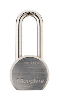 Candado cilíndrico de acero de 5 pines Master Lock de 2-3/16 pulg. de alto x 1 pulg. de ancho x 2-1/2 pulg. de largo, paquete de 1