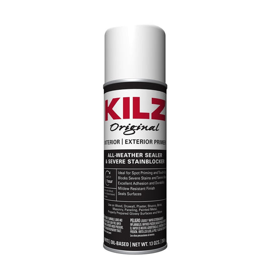 Kilz White Matte Oil-Based Alkyd Primer 13 oz. (Pack of 12)