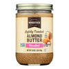 Woodstock Unsalted Non-GMO Smooth Lightly Toasted Almond Butter - Case of 12 - 16 OZ
