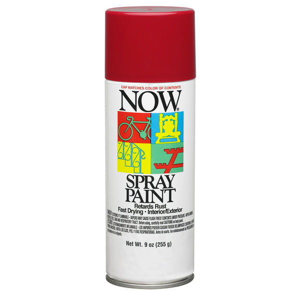 Pintura en aerosol roja brillante Now Wagon de 9 oz (paquete de 6)